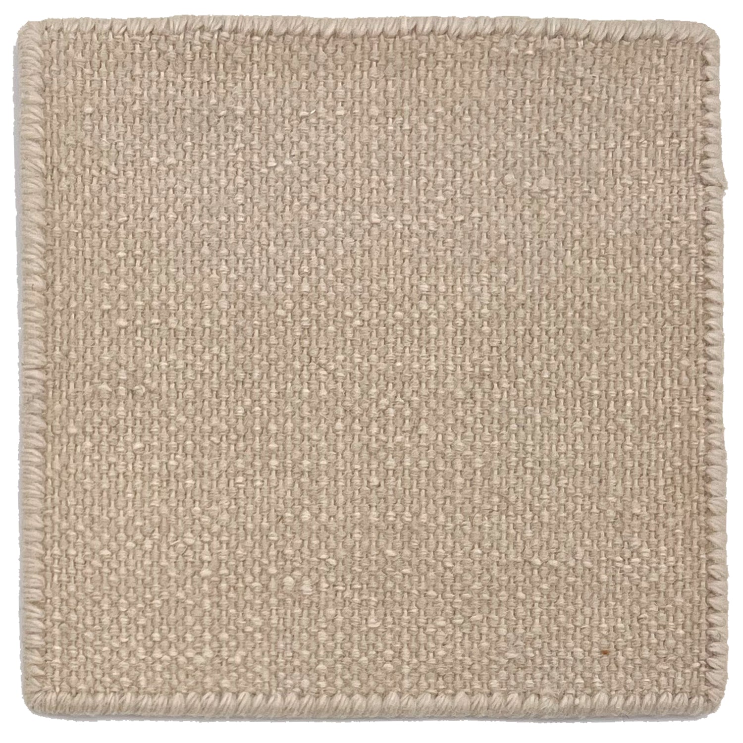Flatweave dhurrie sample in shell beige