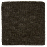 Flatweave dhurrie sample in umber brown