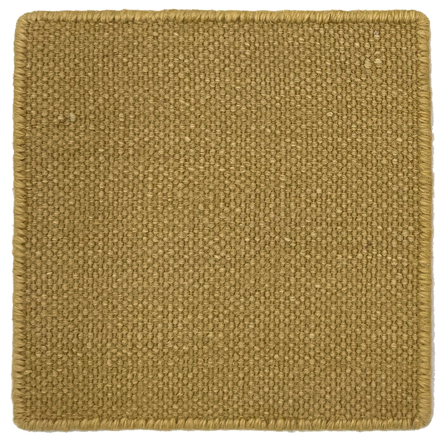 Flatweave dhurrie sample in wheat tan