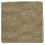 Flatweave dhurrie sample in khaki tan