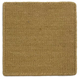 Flatweave dhurrie sample in hazel brown