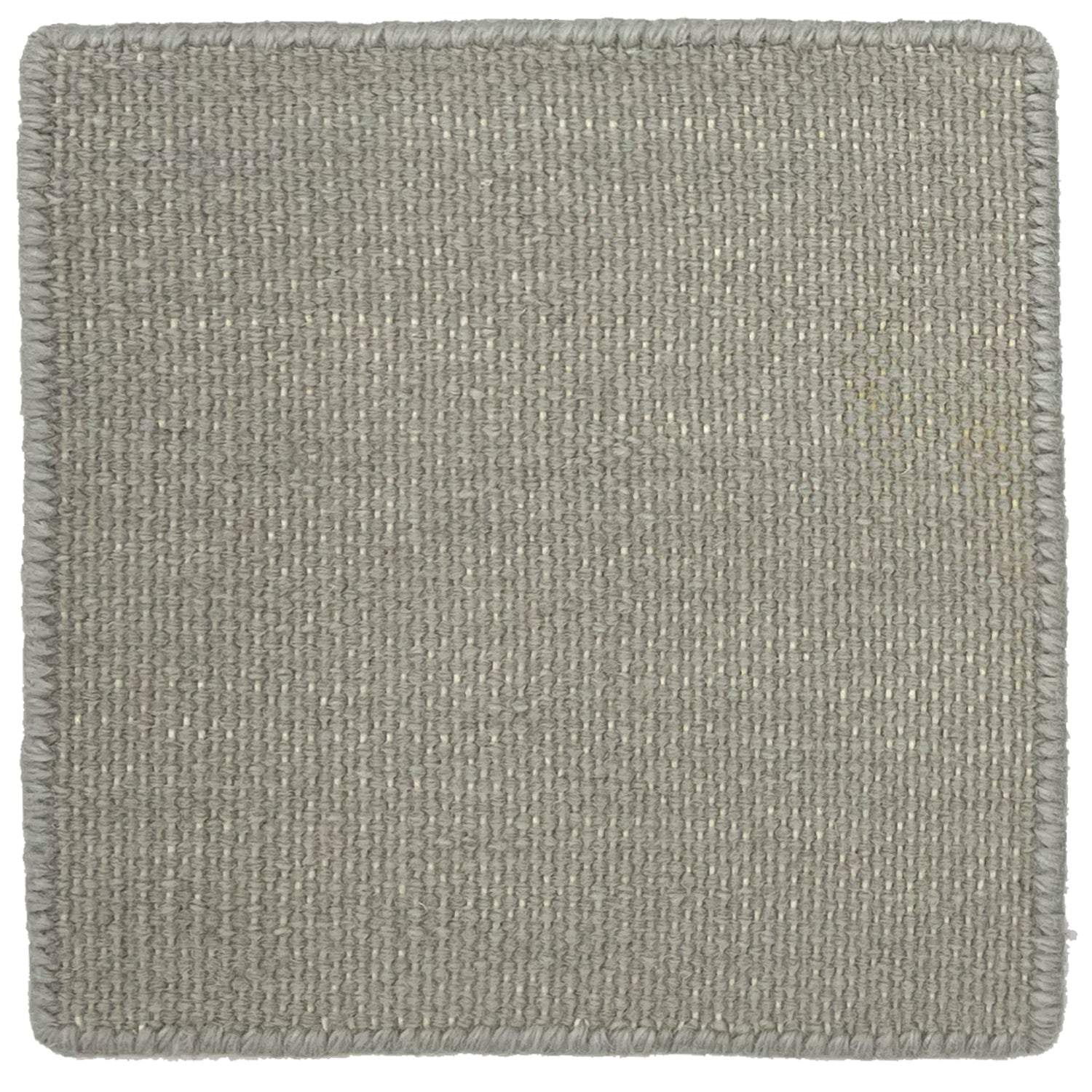 Flatweave dhurrie sample in cloud grey.