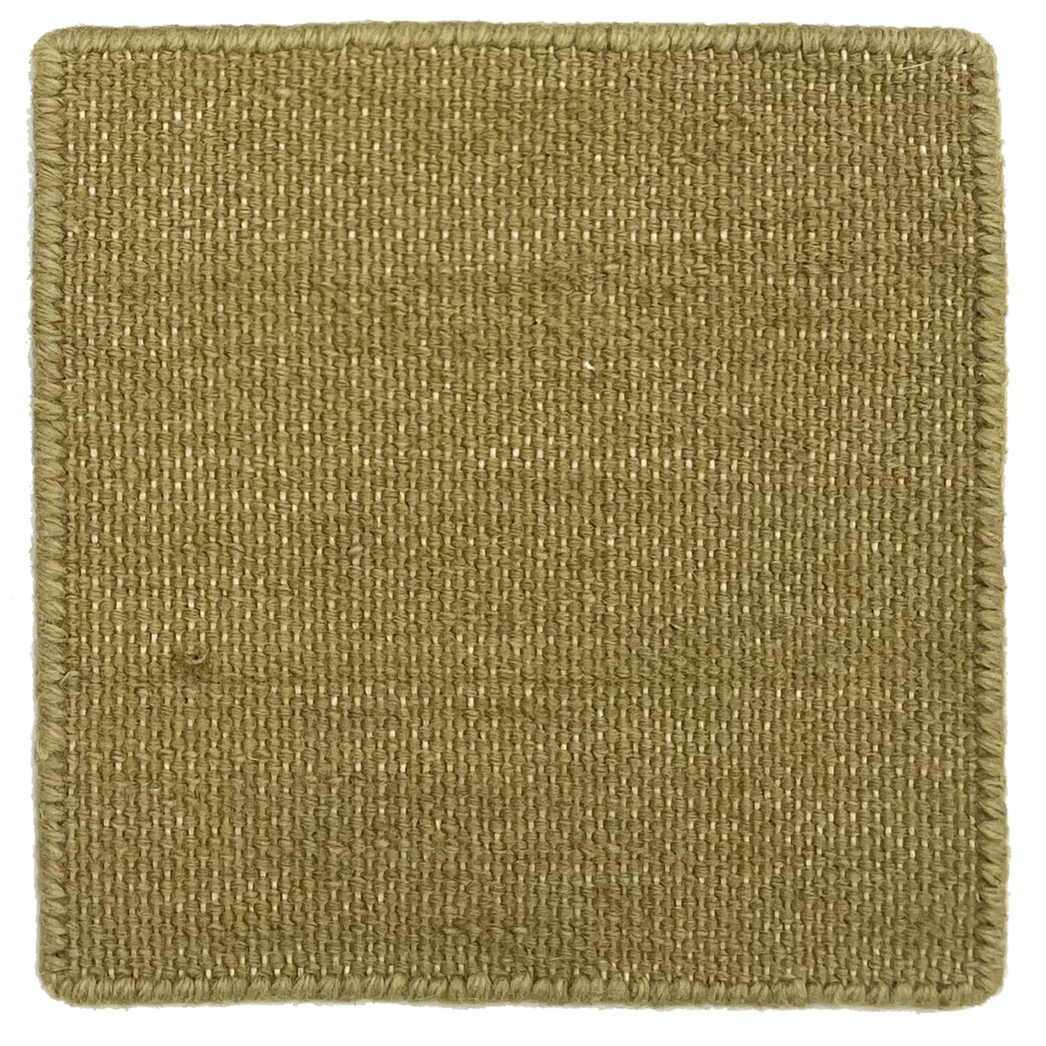 Flatweave dhurrie sample in oat tan