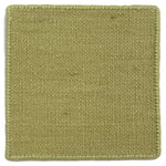 Flatweave dhurrie sample in lime green