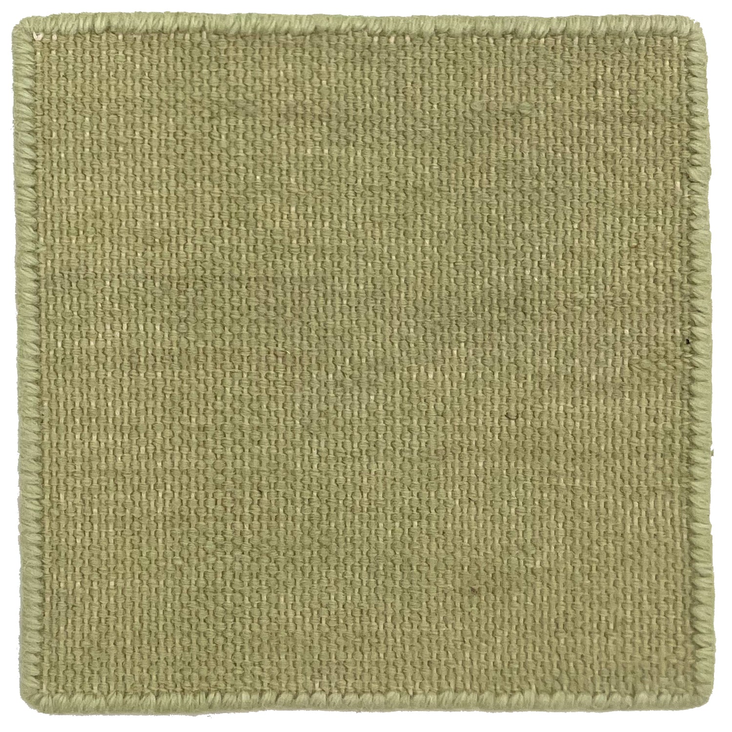 Flatweave dhurrie sample in pear green