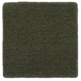 Flatweave dhurrie sample in pine green