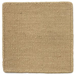 Flatweave dhurrie sample in flax tan