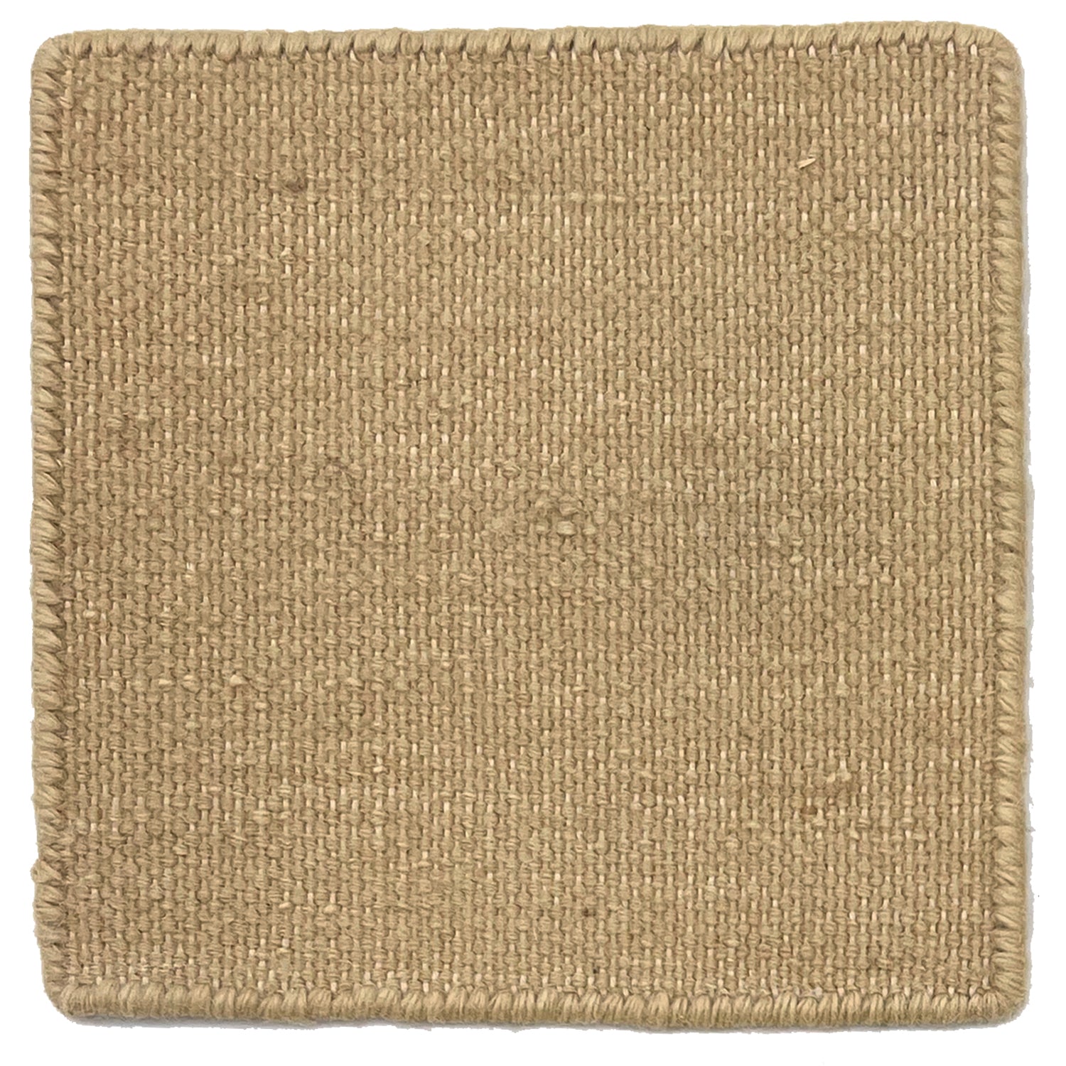 Flatweave dhurrie sample in flax tan