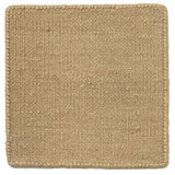 Flatweave dhurrie sample in flax tan