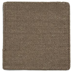 Flatweave dhurrie sample in stone brown