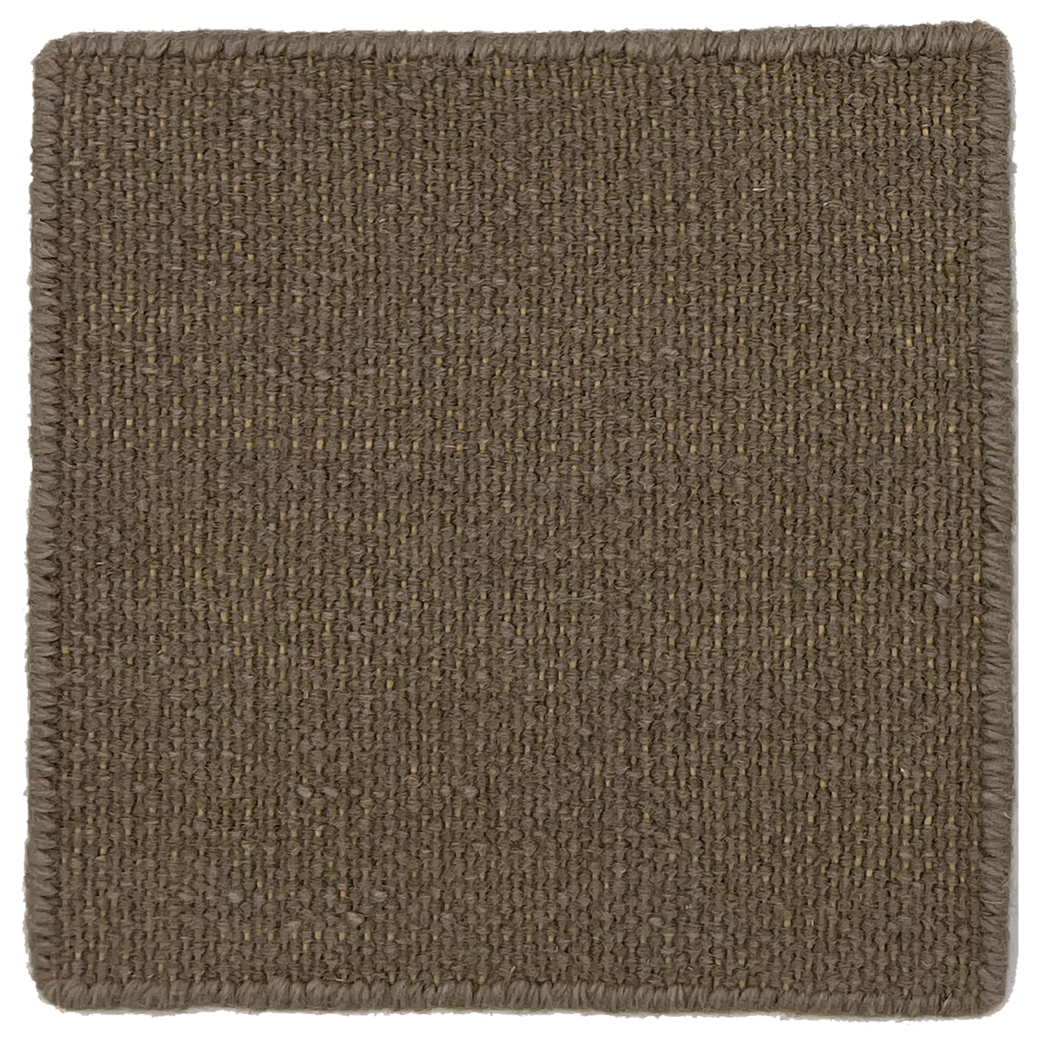 Flatweave dhurrie sample in topaz brown