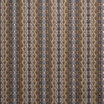 Striped flatweave runner in yellow brown taupe