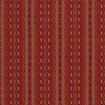 Striped flatweave runner in red on white staircase