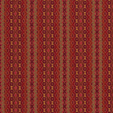 Striped flatweave runner in red on white staircase