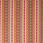 Striped flatweave runner in pink red green