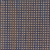 Broadloom carpet with a blue and beige checkered pattern