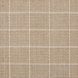 Broadloom carpet swatch in a checkered pattern in a white tan design