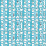 Striped Pattern made with white butterfly wing silhouettes in tonal bright blue ground. 