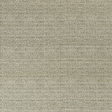 printed linen fabric in a repeating abstract gridded pattern in sage on a cream field.