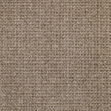 Broadloom carpet in textural woven sisal in taupe.