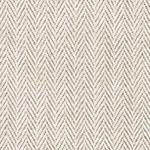 Broadloom carpet in a herringbone in cream and taupe. 