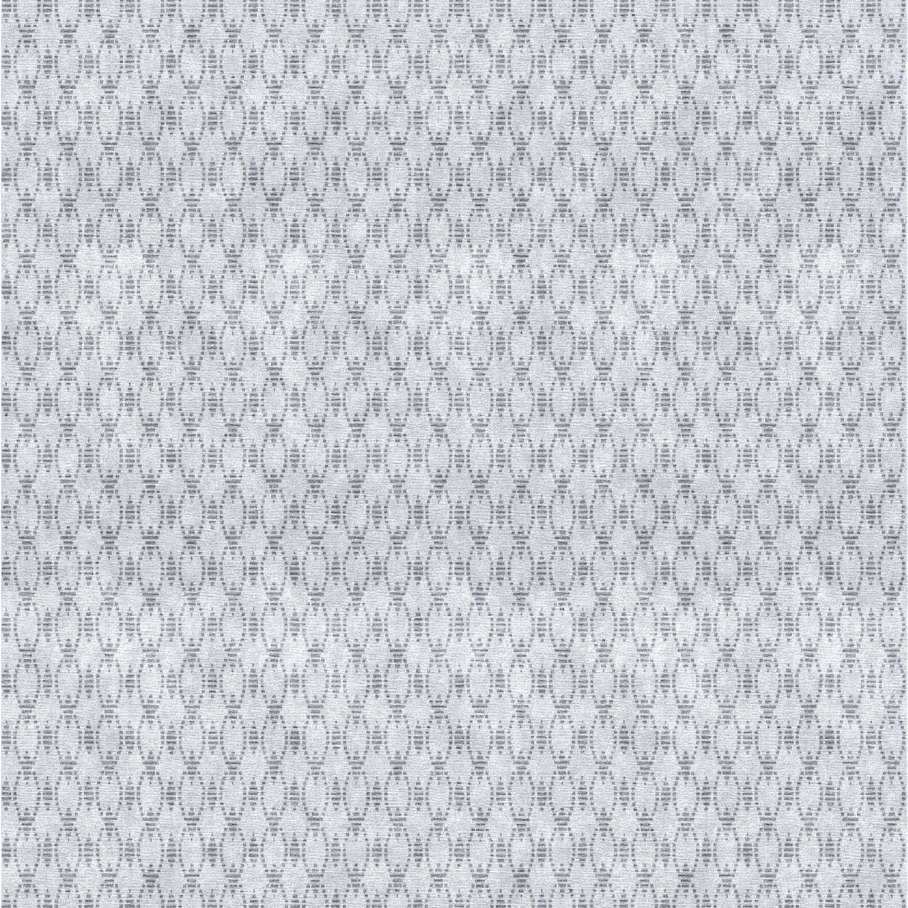 Handknotted Moroccan style rug rendering in a grey lattice pattern on a cream field