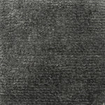 Handknotted rug in a textured solid grey.