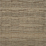 Handknotted carpet in natural wool with a textural stripe