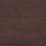 Handwoven carpet in solid brown