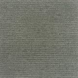 Handknotted rug in a cut pile & loop stripe in solid grey-green