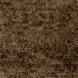 Handknotted cut pile rug in mottled brown.