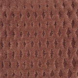 Handknotted hi-lo lattice patterned rug in red.