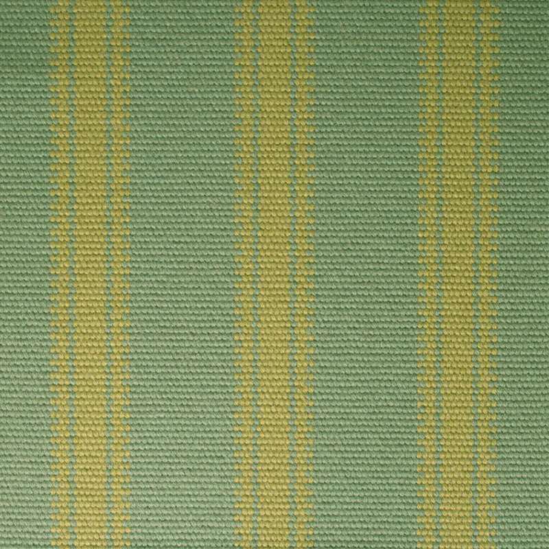 Striped flatweave runner in sage and lime green