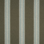 Striped flatweave runner in grey and light blue