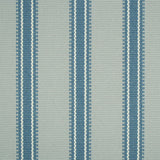 Striped flatweave runner in light blue and medium blue