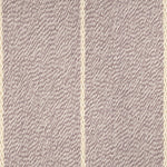 Broadloom carpet in a thin ivory stripe on a field of light purple.