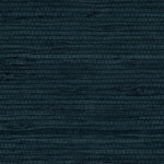 Detail of a jute grasscloth wallpaper in dark navy on a paper backing.