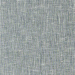 Detail of a grasscloth wallpaper in textured steel blue on a paper backing.