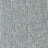 Detail of a grasscloth wallpaper in textured steel blue on a paper backing.