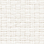 Detail of a paperweave grasscloth wallpaper in white.