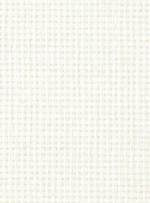 Detail of a paperweave grasscloth wallpaper in white.