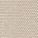 Detail of a metallic-rubbed paperweave grasscloth wallpaper in neutral.