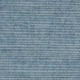 Detail of a sisal grasscloth wallpaper in mottled blue on a paper backing.