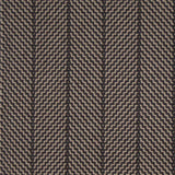 Striped flatweave runner in brown 