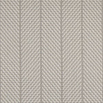Striped flatweave runner in light grey