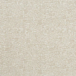 Woven performance fabric in playful greek key motif in cream on an ivory field. 
