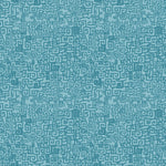 Hand drawn Greek Key pattern in tonal blue.