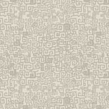 Hand drawn Greek Key pattern in tonal beige. 
