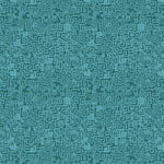 Hand drawn Greek Key pattern in tonal teal.
