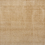 Broadloom carpet sample in a thin ribbed stripe in warm tan.